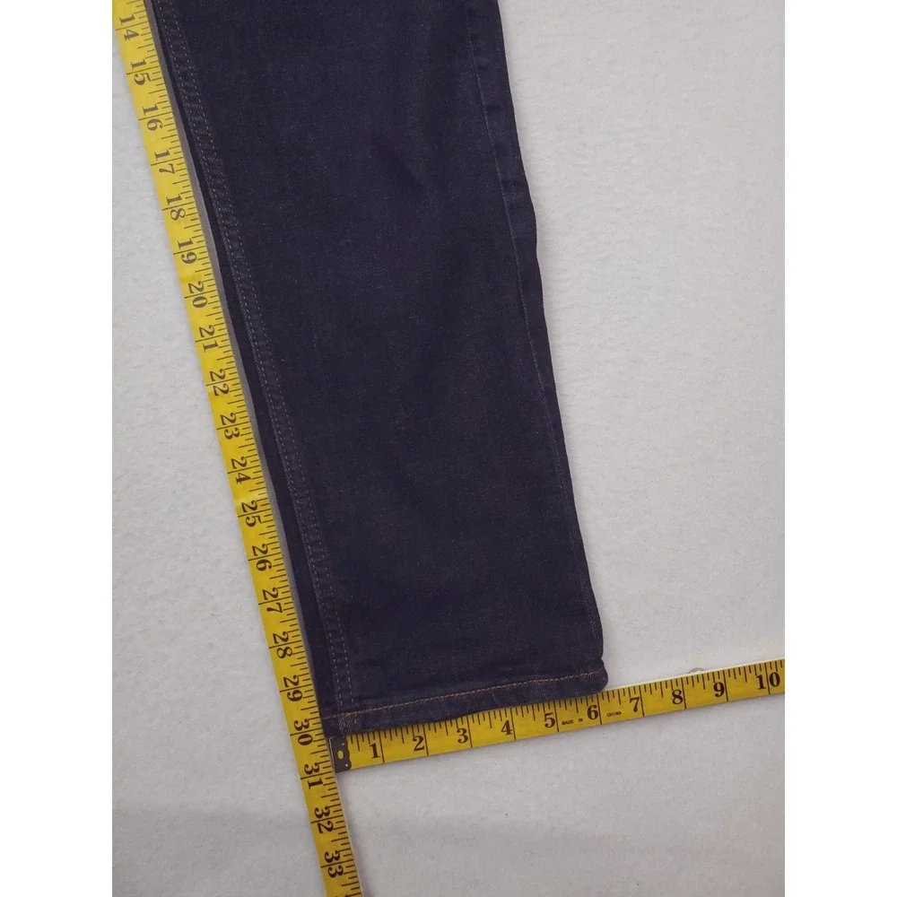 Banana Republic Travel Jean Mens 34x30* Slim Fit Tapered Stretch Denim Pant Dark